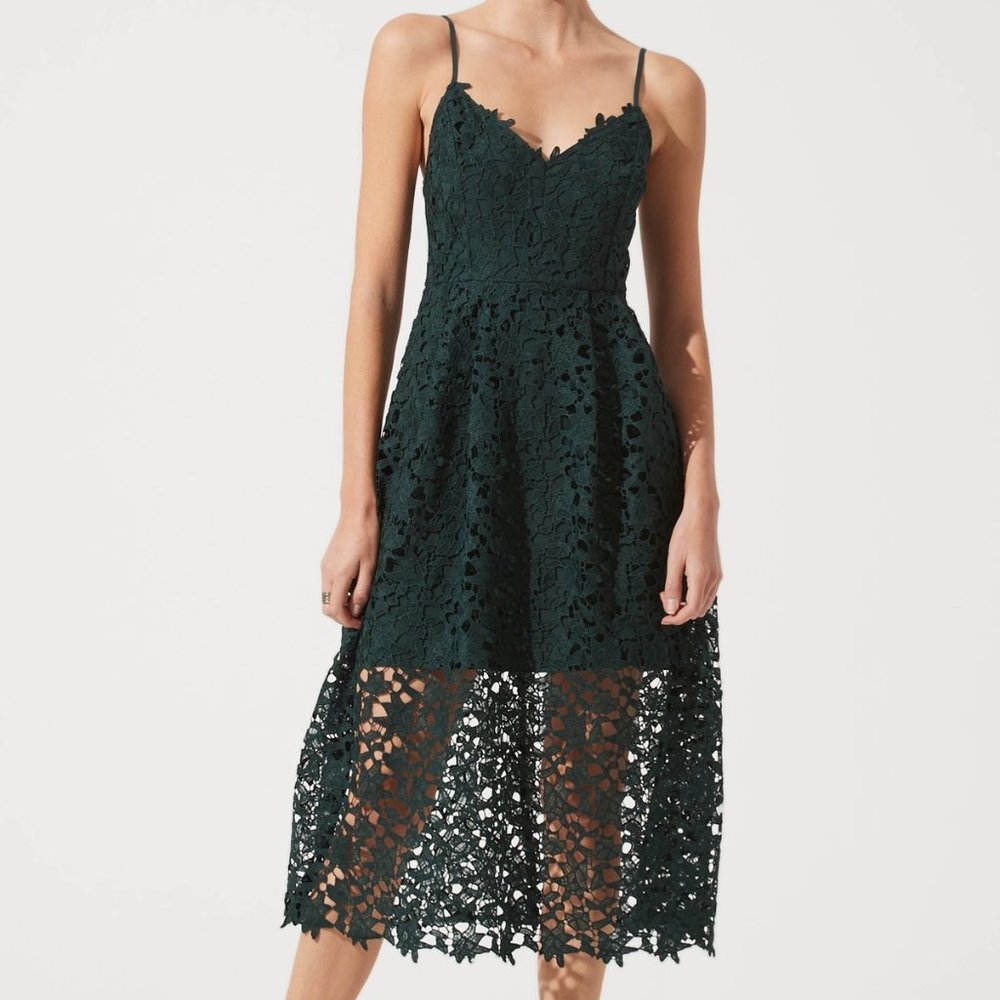 ASTR The Label Lace Midi Dress